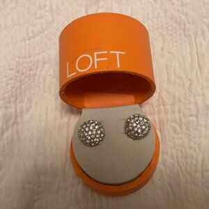 NIB Loft Pave Diamond Earrings
